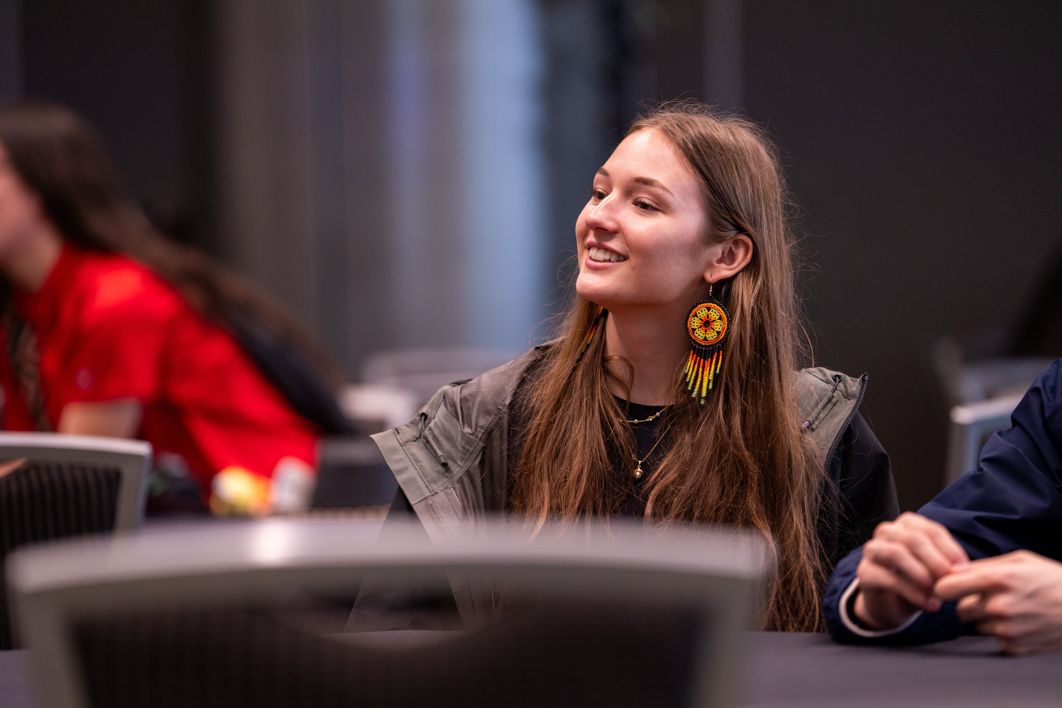Student smiling